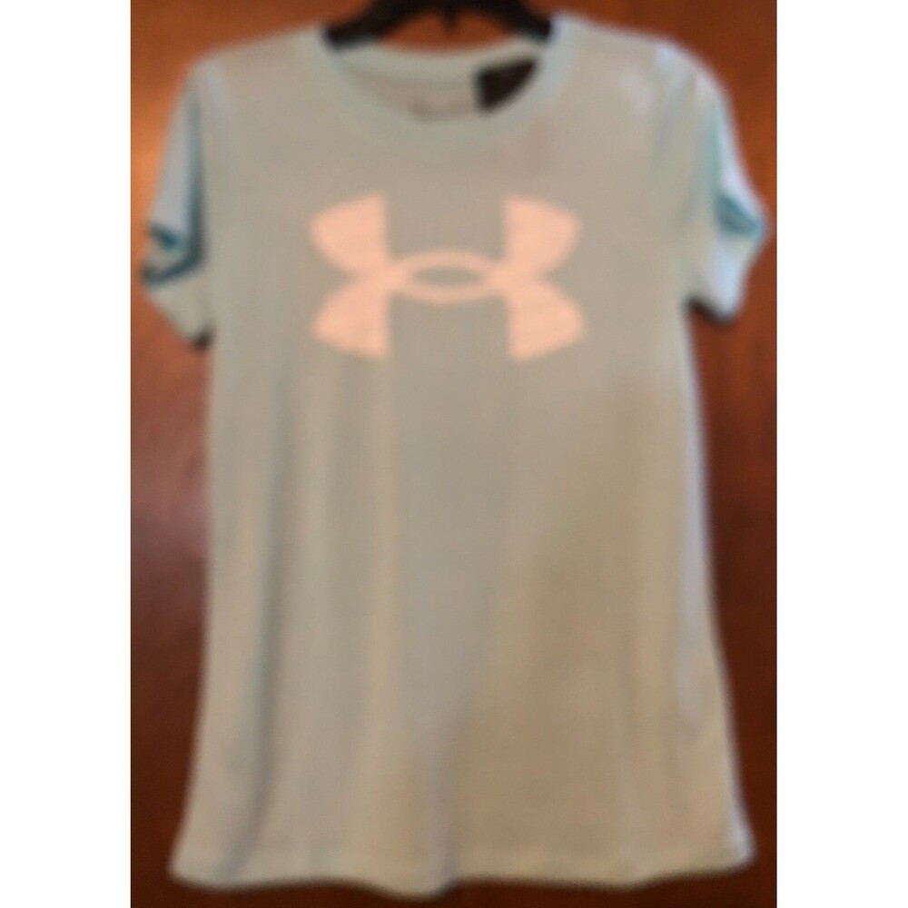 Women's Aqua Under Armour Athletic Shirt Size XS NWT B1